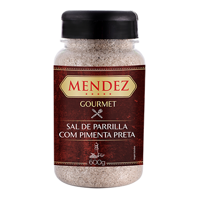 foto: Sal de Parrilla Gourmet Pimenta do Reino Mendez 600g